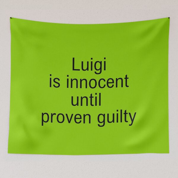 Item preview, Luigi is innocent until proven guilty designed and sold by Athenasgirl.