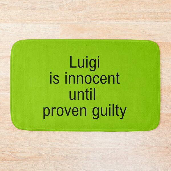 Item preview, Luigi is innocent until proven guilty designed and sold by Athenasgirl.