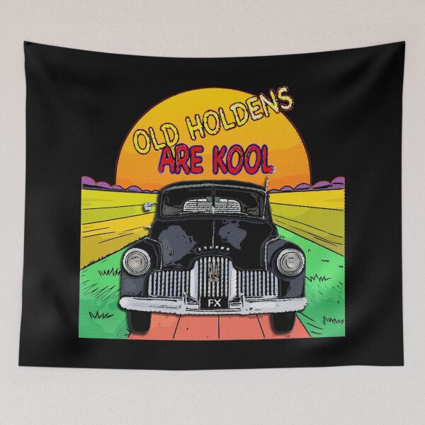 Item preview, Cartoon Style Black FX Holden - Classic Australian Car Illustration designed and sold by Michael van der Hoorn.
