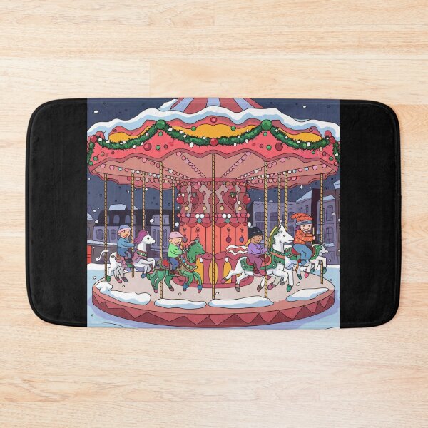 Item preview, Snowy Carousel in the Town Square designed and sold by McVrax.