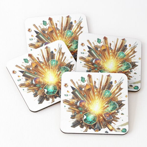 Item preview, Gemstones of the world emerald quartz rutile gold designed and sold by ZulryLifestyles.