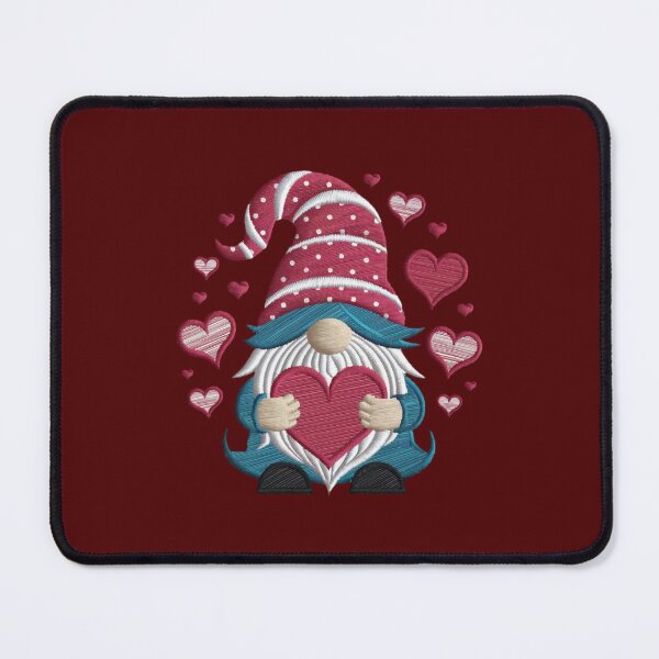 Item preview, embroidery valentine gnome designed and sold by jkrphoto.