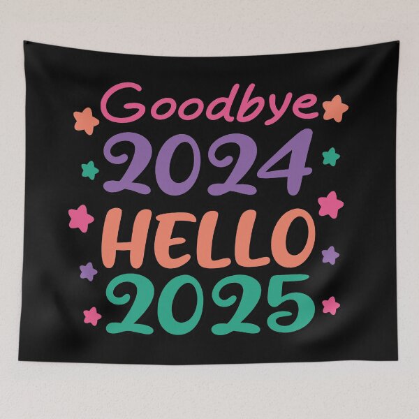 Item preview, GOODBYE 2024 HELLO 2025 - HAPPY NEW YEAR designed and sold by Gihan-Design.