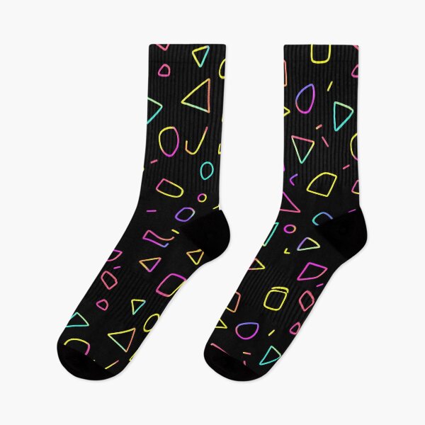 Item preview, Neon Shapes - Vibrant Retro Pattern designed and sold by Fab-Haven.