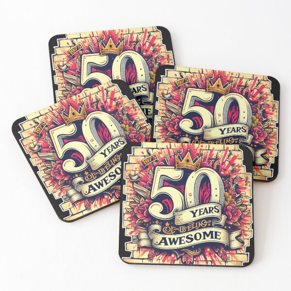 Item preview, 50 Years Of Being Awesome Vintage - graffiti designed and sold by Bukhisz.