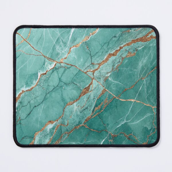 Item preview, Aqua Green Marble Texture with Brown Crackle Veins designed and sold by Alihassan-Art.