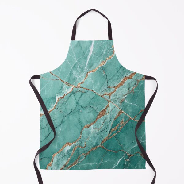Item preview, Aqua Green Marble Texture with Brown Crackle Veins designed and sold by Alihassan-Art.