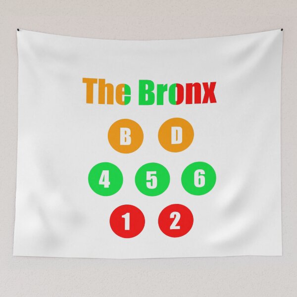 Item preview, The Bronx train lines combo colors v2 designed and sold by Mozart3.