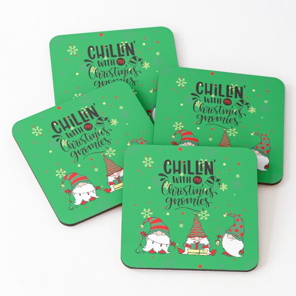 Item preview, Chilling with My Christmas Gnomies – Cute Holiday Art for Festive Decor & Gifts | Whimsical Gnome Design designed and sold by Gnome to Express.