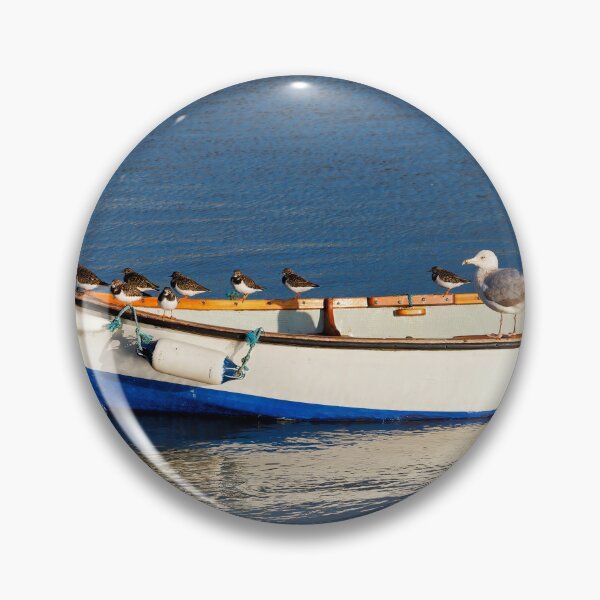 Item preview, Gull and Turnstones on Anchored Skiff designed and sold by Dorset Girl.