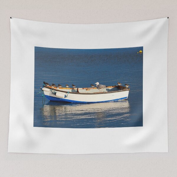 Item preview, Gull and Turnstones on Anchored Skiff designed and sold by Dorset Girl.