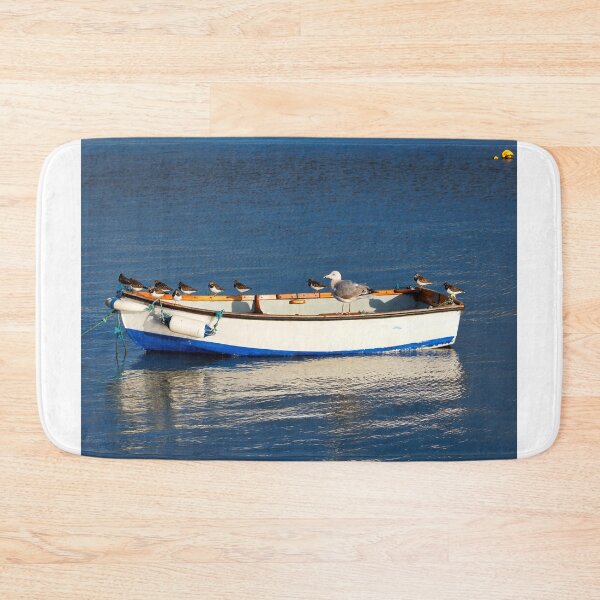 Item preview, Gull and Turnstones on Anchored Skiff designed and sold by Dorset Girl.