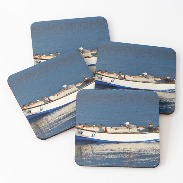 Item preview, Gull and Turnstones on Anchored Skiff designed and sold by Dorset Girl.