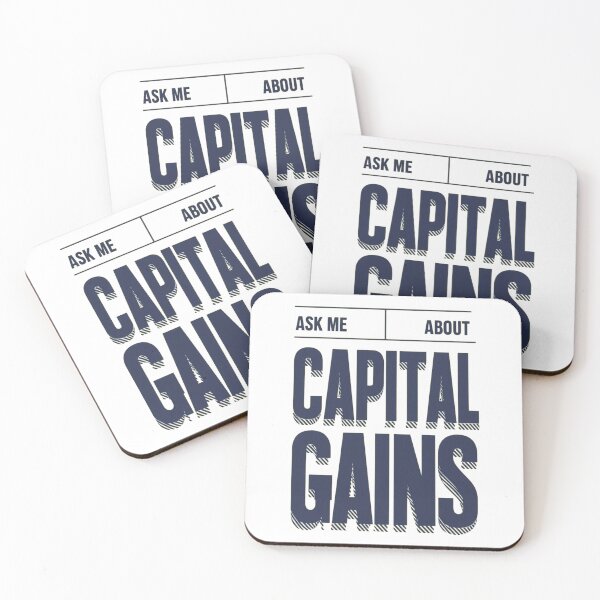 Item preview, Ask Me About Capital Gains: Finance-Inspired Design | Money Talks: Ask Me About Capital Gains Artwork designed and sold by JOY STORE 45.