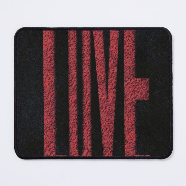 Item preview, Bold red love text casting shadows on a dark background, symbolizing affection and emotion, creating a dramatic visual effect designed and sold by anytka.