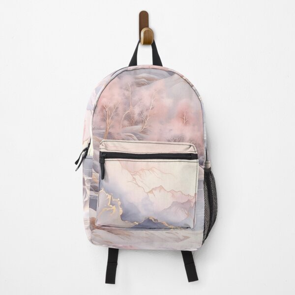 Item preview, Mountains and river covered with snow.Winter landscape.Mountain landscape.Pastel colors. designed and sold by MagelliShop.