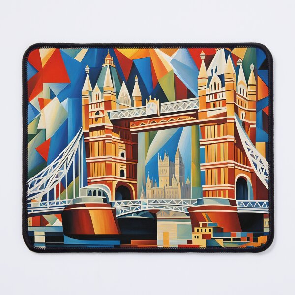 Item preview, Cubism. London Tower Bridge with the river Thames designed and sold by Coolparrotgirl.