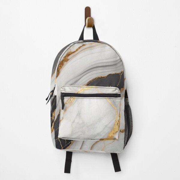 Item preview, White Marble with Black Veins and Gold Flecks - Luxurious Texture Design designed and sold by Alihassan-Art.