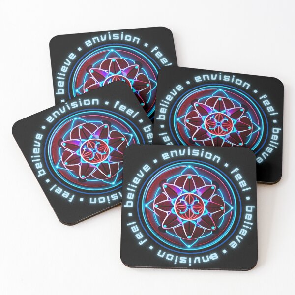 Item preview, Sacred Geometry Cymatics Vibration & Flower of Life Teal Octagram designed and sold by Zeporas Castle.