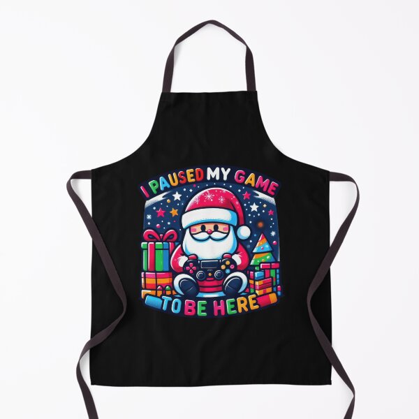 Item preview, I paused my game to be here christmas santa designed and sold by GogoGrove.