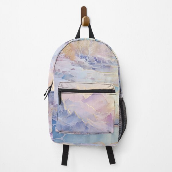 Item preview, Mountains and river covered with snow.Winter landscape.Mountain landscape.Pastel colors. designed and sold by MagelliShop.