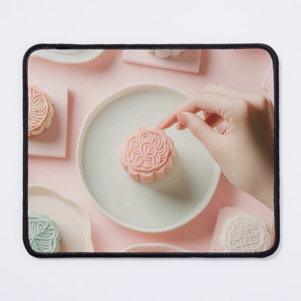 Item preview, Delicate mooncakes on a pastel table designed and sold by anytka.