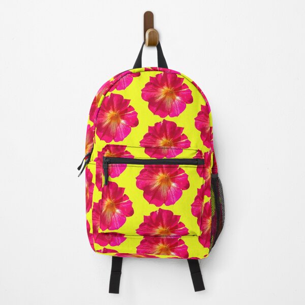 Item preview, Pink flowers , yellow background designed and sold by Lauracolleen3.