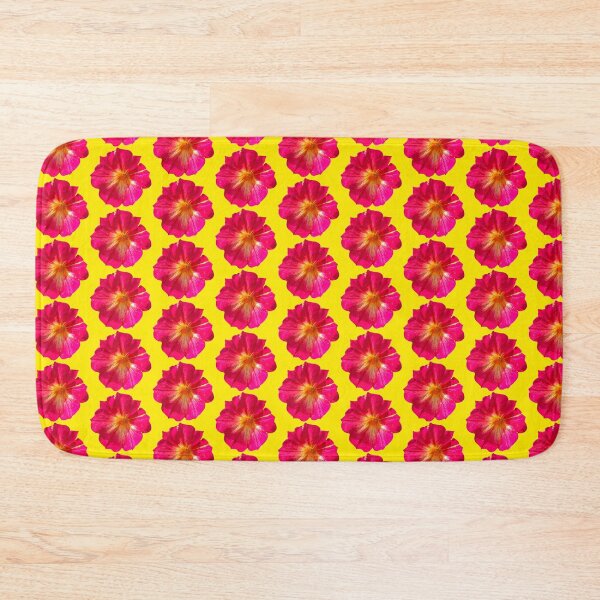 Item preview, Pink flowers , yellow background  designed and sold by Lauracolleen3.