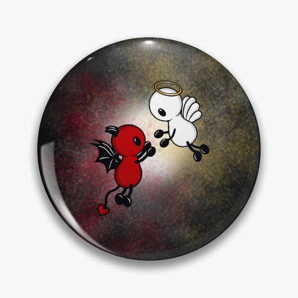 Item preview, cute angel and devil friends flying designed and sold by Pezi-Creation.