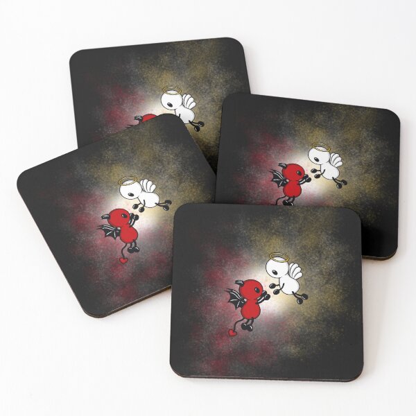 Item preview, cute angel and devil friends flying designed and sold by Pezi-Creation.