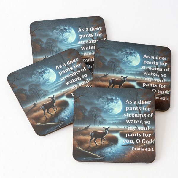 Item preview, So My Soul Pants For You - Psalm 42:1 designed and sold by Rob5Designs.