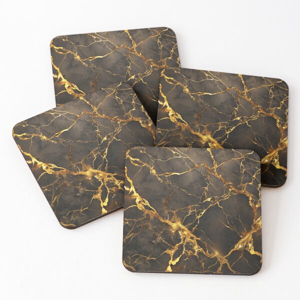 Item preview, Gold Dark Marble Background with Elegance and Copy Space designed and sold by Alihassan-Art.