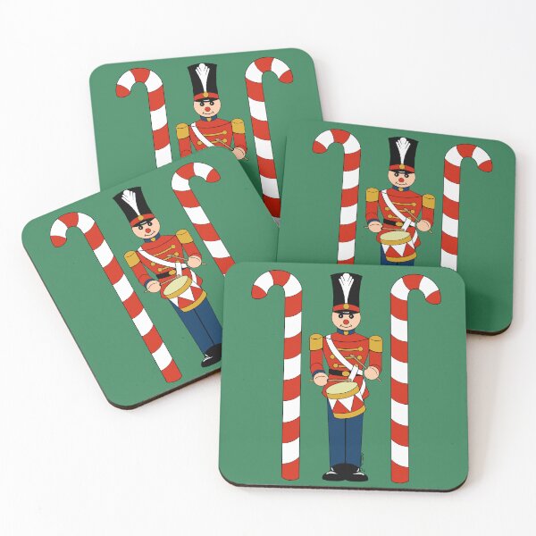 Item preview, Drummer Toy Soldier (White) with Candy Canes designed and sold by Azure Lion Productions.