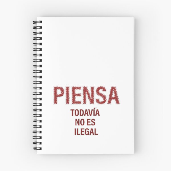 Item preview, "PIENSA TODAVÍA NO ES ILEGAL" Ed. 02 -rojo designed and sold by Tecno-Art-Land.