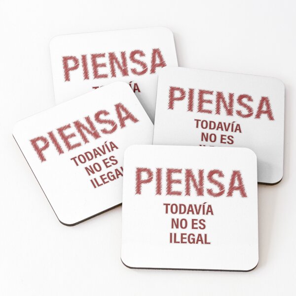 Item preview, "PIENSA TODAVÍA NO ES ILEGAL" Ed. 02 -rojo designed and sold by Tecno-Art-Land.