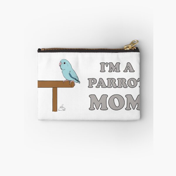 Artikelvorschau, Ich bin eine Papageienmama! Mit einem blauen Papagei entworfen und verkauft von Laughing Parrot Studio.