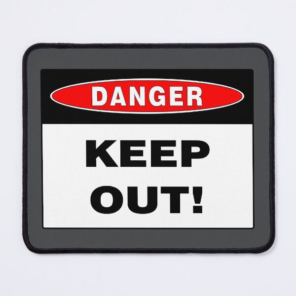 Item preview, Danger Sign: Keep Out! Safety, Warning, Hazards  designed and sold by AASparksDesigns.