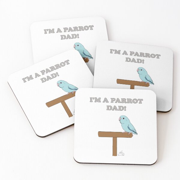 Item preview, I'm a Parrot Dad! With a blue parrotlet designed and sold by Laughing Parrot Studio.