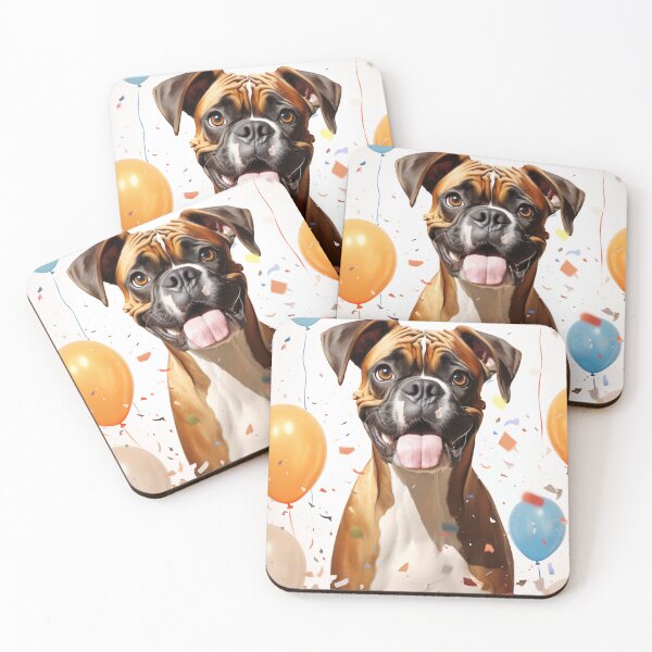 Item preview, Boxer Bliss | Bouncing into Celebrations with Joyful Woofs designed and sold by TringTringCards.