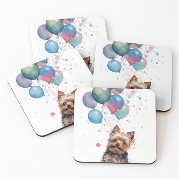 Item preview, Yorkie Jubilation | Tiny Paws, Big Celebrations designed and sold by TringTringCards.