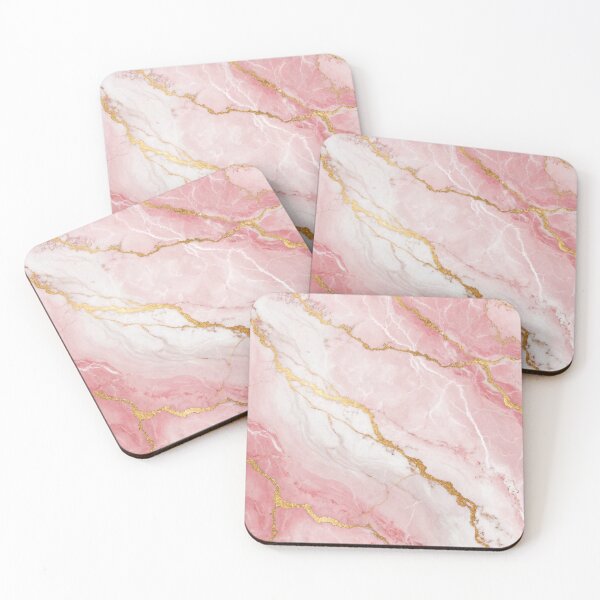 Item preview, Pink, White, and Gold Luxury Marble Texture Background designed and sold by Alihassan-Art.