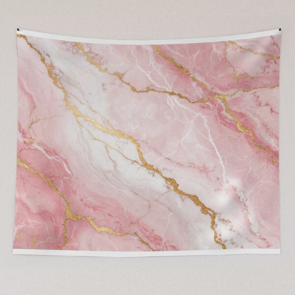 Item preview, Pink, White, and Gold Luxury Marble Texture Background designed and sold by Alihassan-Art.