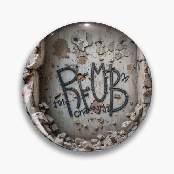 Item preview, Square Frame with Graffiti and Debris Against Black Background designed and sold by Creative88Art.
