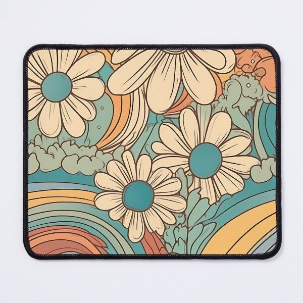 Item preview, Retro Rainbows and Flowers designed and sold by Djarainj.