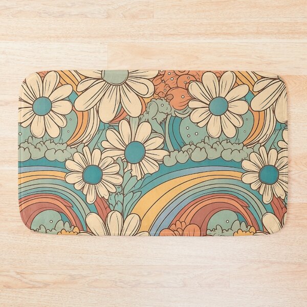 Item preview, Retro Rainbows and Flowers designed and sold by Djarainj.