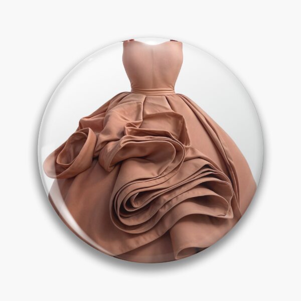 Item preview, Intricately Designed Brown Gown with Voluminous Skirt designed and sold by Creative88Art.