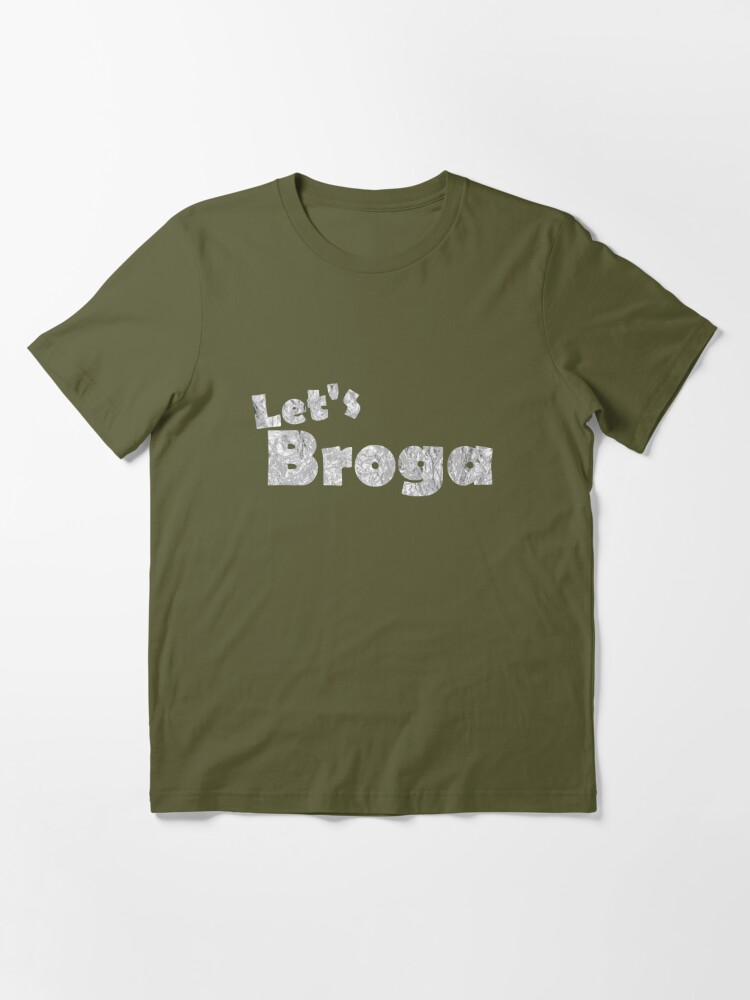 Let's Broga Funny Yoga Shirts for Men Grey Essential T-Shirt for Sale by  Spooner427