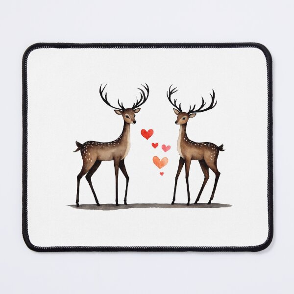 Item preview, Watercolor deer family, watercolor deer, valentine day, love, adorable animals designed and sold by Victoria Riabov.