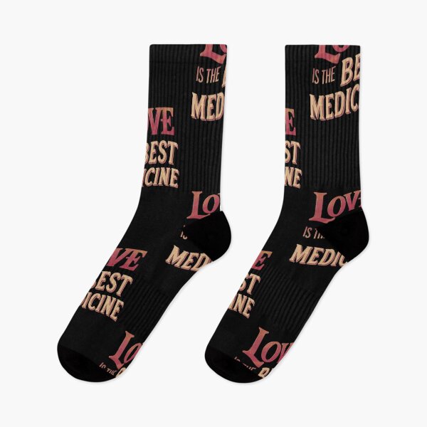 Item preview, Love Is The Best Medicine Cute Gift For Couples And Doctors designed and sold by CosmicFreedom9.
