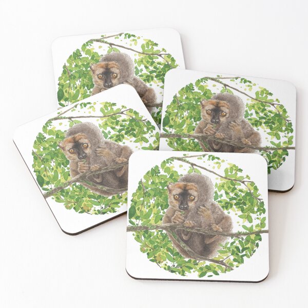 Item preview, Red-fronted lemur in the canopy  designed and sold by olonala-inc.